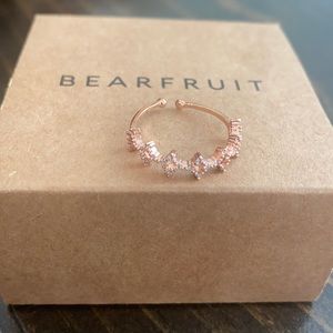 Bearfruit adjustable rose gold ring